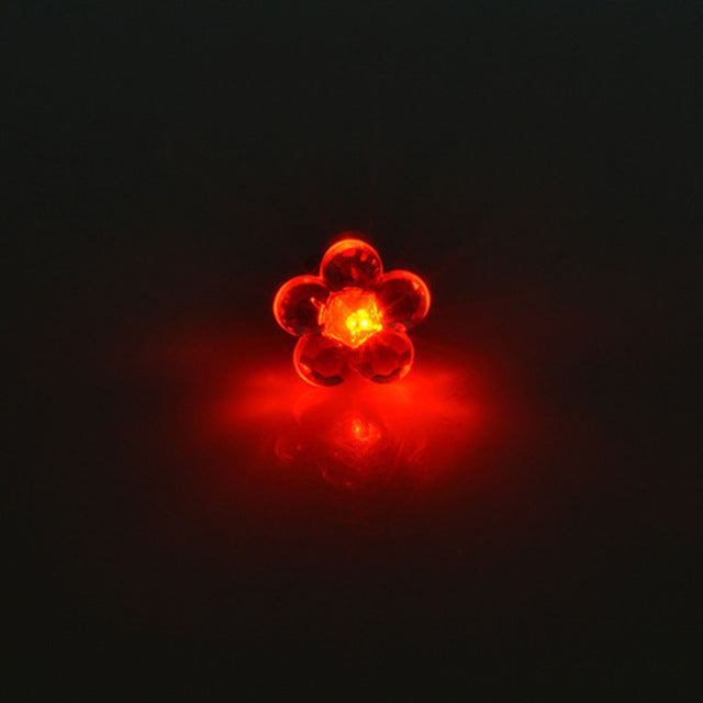 6 Colors ! New Design Personality Lovely Flower LED Luminous Earrings Women Jewelry Glow In The Dark Earrings