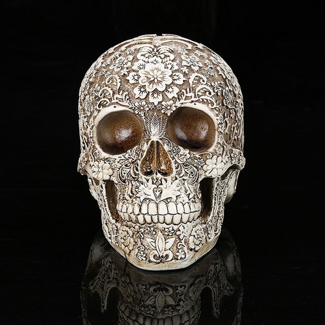 Home Decor Resin Craft Plum Blossoms Sculptures Garden Statues Creative Art Carving Statue Medical Model Human Skull