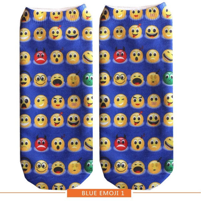 New arrival Women Low Cut Ankle Socks Funny Skull 3D Printing Sock Cotton Hosiery Gothic Punk Shantou Printed Sock