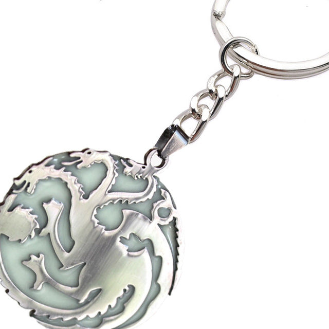 Glow necklace Punk Titanium steel necklace Dragon necklace & Pendants GLOW in the DARK Luminous chain necklace Game of Thro