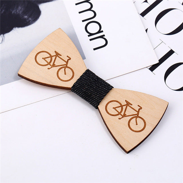 Hot Fashion Mens Wooden Bow Tie Accessory Wedding Party Christmas Gifts Bamboo Wood Bowtie Neck Wear for Men Women cravat
