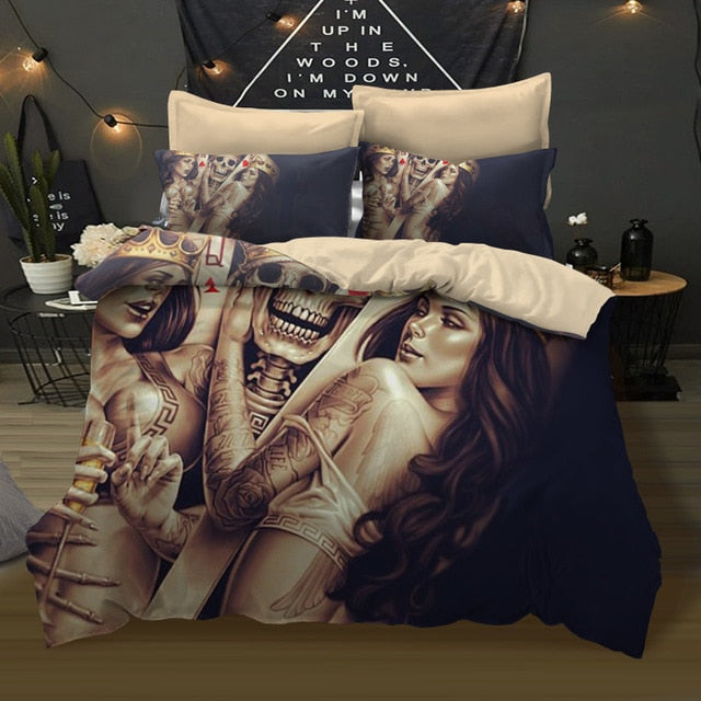 3D printed sugar skull Bedding Set