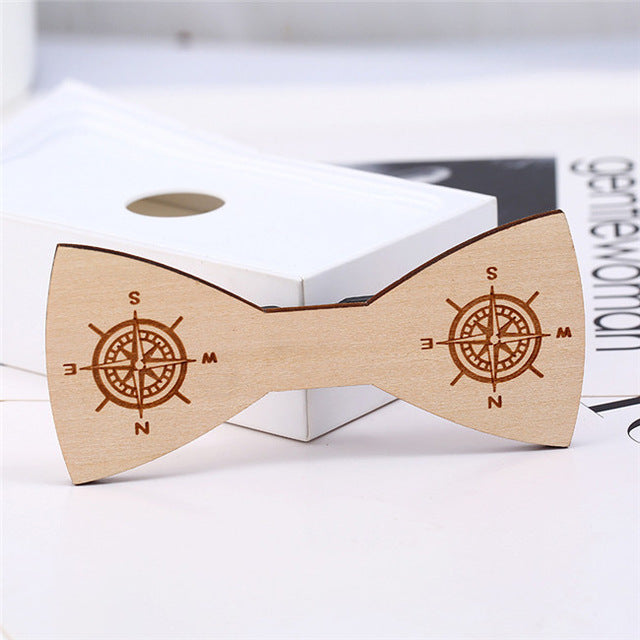 Hot Fashion Mens Wooden Bow Tie Accessory Wedding Party Christmas Gifts Bamboo Wood Bowtie Neck Wear for Men Women cravat
