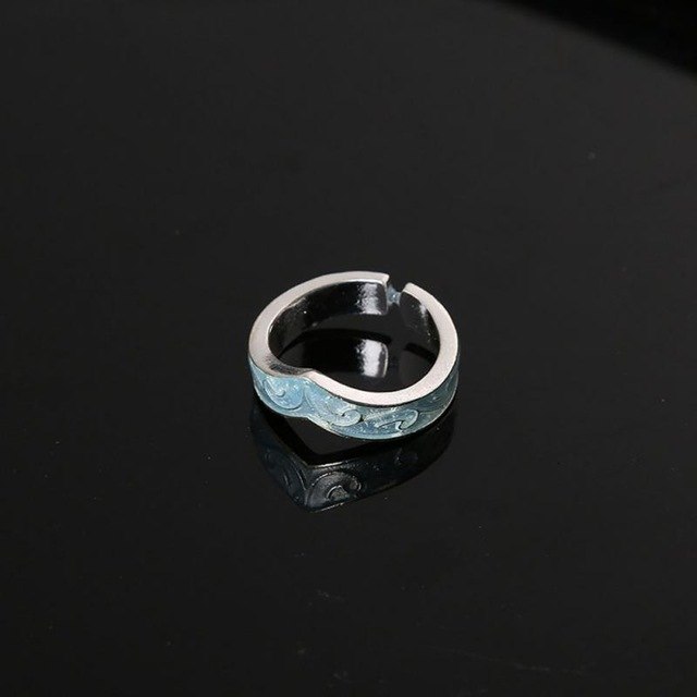 Retro Fashion Steampunk Rings Glow in the Dark For Women Luminous Ring Gift Jewelry