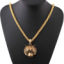 Glow In The Dark Crown Lion Tiger Pendant Necklaces Gold Color Rock Animal Necklaces For Women Men Jewelry