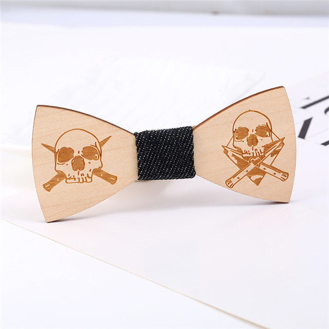 Hot Fashion Mens Wooden Bow Tie Accessory Wedding Party Christmas Gifts Bamboo Wood Bowtie Neck Wear for Men Women cravat