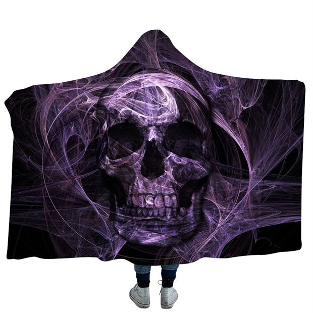 Skull Horror Dreamcatcher Collection Hooded Blanket
