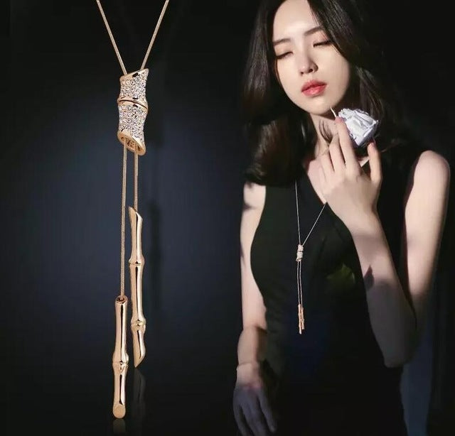 Imitation Pearl Necklaces Retro Hot Popular Vintage Leaf Pearl Collar Statement Necklace Long Jewelry For Women
