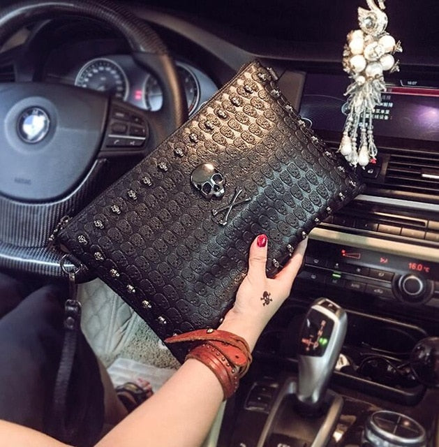 Envelope Clutch Handbag Skull bag 3d Printed Casual bag