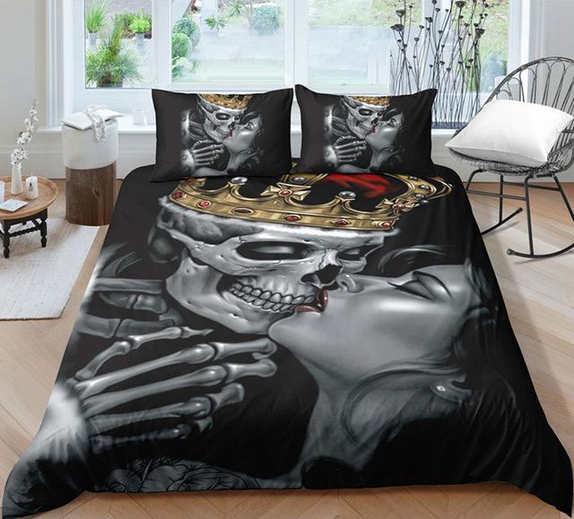 Unique Designed Skull Bedding Set Popular Hot Duvet Cover Set