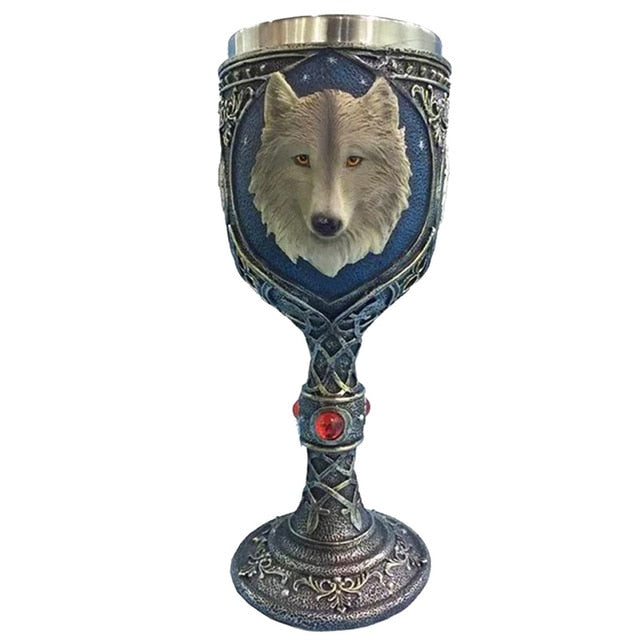 Stainless Steel Gothic Goblet Halloween Party Drinking Glass 3D Skull Skeleton Claw Punk Style Wine Glasses Whiskey Cup