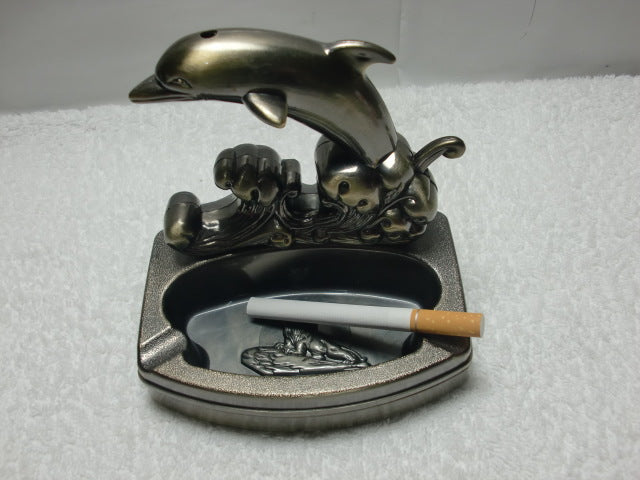 ASHTRAY WITH LIGHTER flame.Arts and crafts gift ideas for friends birthday|ashtray metal