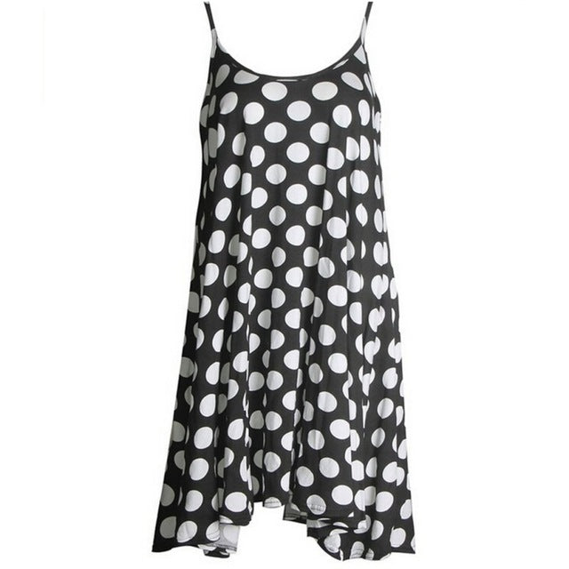 Women Summer Sleeveless Mini Dresses Plaid Skull Print Camouflage Ladies Sexy Sling Short Dress