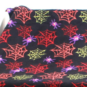Skull skeleton head spider net nightmare throw blanket