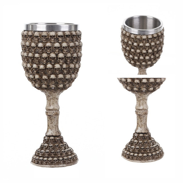 Skull Goblet Retro Claw Wine Glass Gothic Cocktail Glasses Wolf Whiskey Cup Party Bar Drinkware