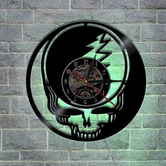 Skull Wall Clock Home Creative Decoration Silent Clocks Living Room Decor Hanging Watch