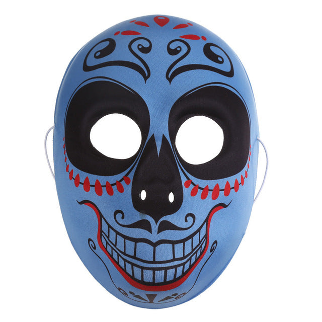 Halloween Skull Flower Mask Painted Peking Opera Mask Full Face Party Adult Scary Terror Gorgeous Ghost Masquerade Day Of Dead