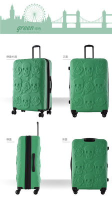 High quality Extra large volume Skull Luggage 19/25/29 inch