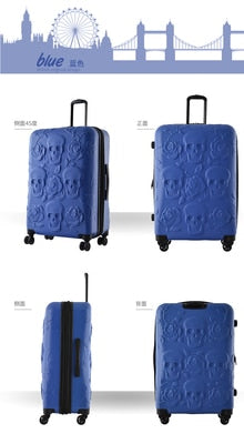 High quality Extra large volume Skull Luggage 19/25/29 inch