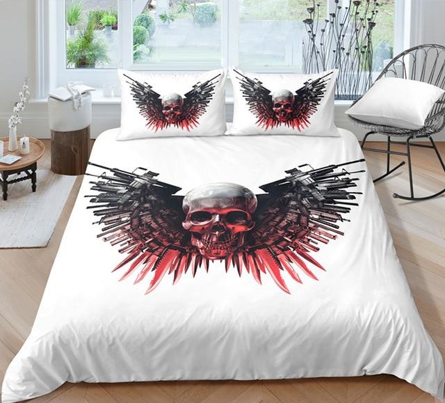 Unique Designed Skull Bedding Set Popular Hot Duvet Cover Set