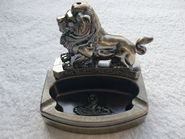 ASHTRAY WITH LIGHTER flame.Arts and crafts gift ideas for friends birthday|ashtray metal