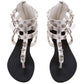 Cross Skull Flat Sandals Women Summer Shoes Flip Flop