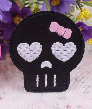 Set of 10 random sugar Skull Embroidery Patches