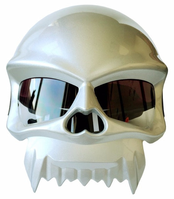 Skull Motorcycle Half Face Helmets Vintager Retro Motorbike Capacetes Cascos Casque