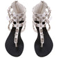 Skull Fashion Sandals For Women Summer Shoes Roman Style Gladiator Sandals Shoes Woman Flip Flop Flats Female Beach Shoes