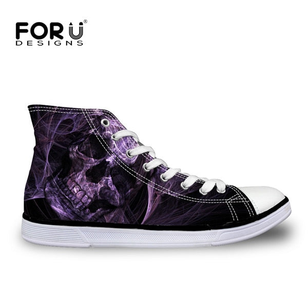 Fashion High Top Shoes Classic Male Lace up Canvas Shoes