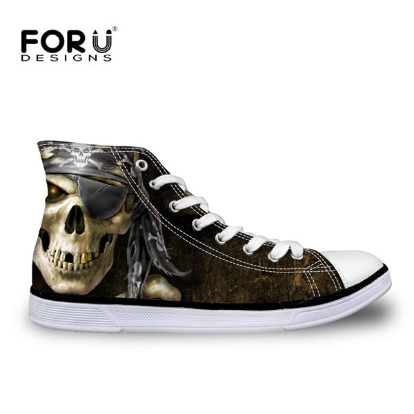 Fashion High Top Shoes Classic Male Lace up Canvas Shoes
