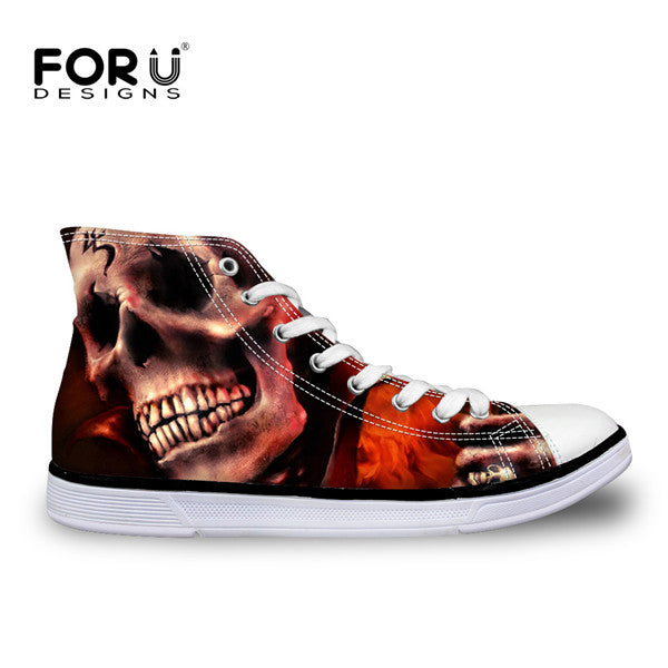 Fashion High Top Shoes Classic Male Lace up Canvas Shoes