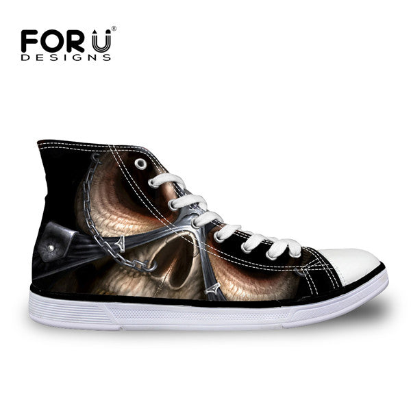 Fashion High Top Shoes Classic Male Lace up Canvas Shoes