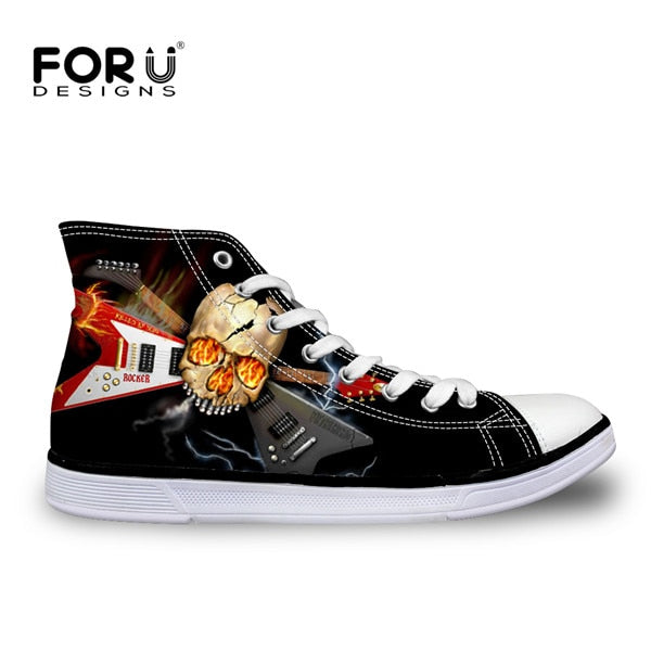 Fashion High Top Shoes Classic Male Lace up Canvas Shoes