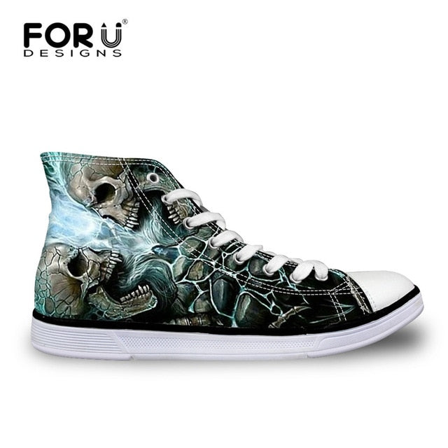 Fashion High Top Shoes Classic Male Lace up Canvas Shoes