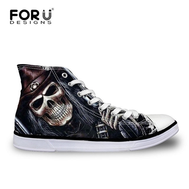 Fashion High Top Shoes Classic Male Lace up Canvas Shoes