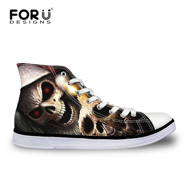 Fashion High Top Shoes Classic Male Lace up Canvas Shoes
