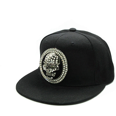 Metal skull cotton Casquette Baseball Cap hip-hop cap Adjustable Snapback
