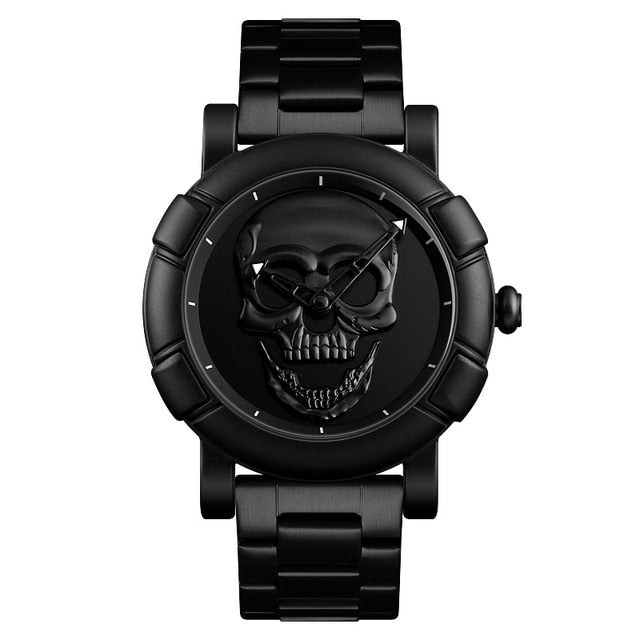 Fashion Skull Watch Men Waterproof Mens Watches Top Brand Luxury Stainless Steel Sports Quartz Man Watch Relogio Masculino