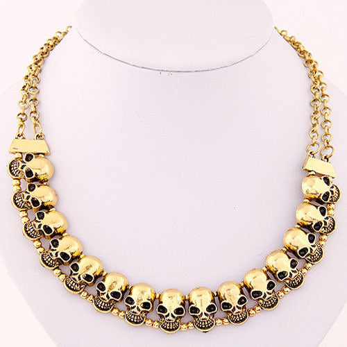 Necklace Women Skull Necklaces & Pendants Bijoux Choker Necklace Fashion Jewelry Statement Necklace For Women Collares