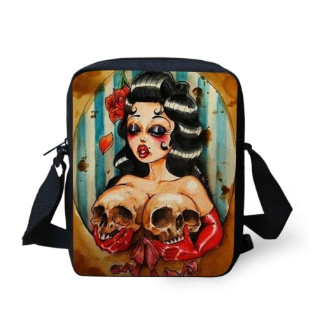 3D Skull Casual Shoulder Bags For Women Small Messenger Bag Woman Handbags Mini Cross-body Bag Mini Mochila Infantil