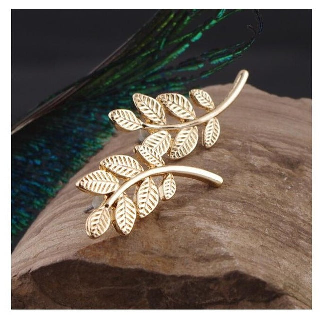 New Brincos Clip Earring Simulated-pearl Crystal Heart Leaf Star Flower Ear Bone Cuff Earrings For Women Men Jewelry