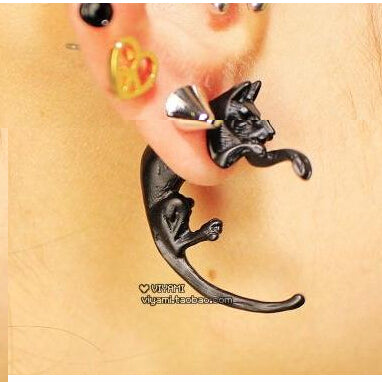 Stud Earrings For Women Feather Tassel Cat Star Spider Brincos Ear Cuff Fashion Jewelry 2018