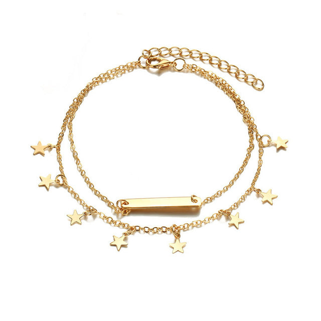 Hot Jewelry Anklets for Women Foot Accessories Summer Beach Barefoot Sandals Bracelet ankle on the leg Female Ankle Strap