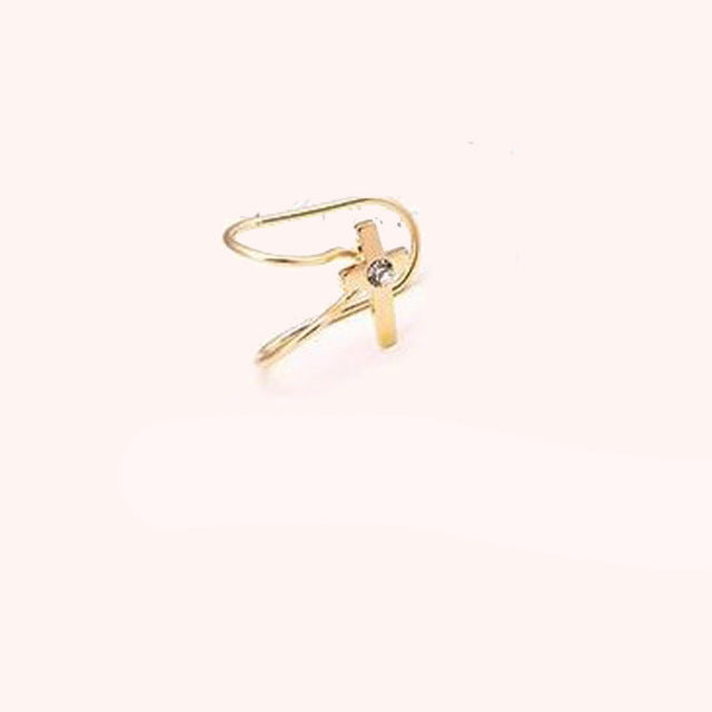 Fashion 1Pc Silvery/Golden Ear Cuff Earrings Women Charming Hot Non Piercing Cartilage Ear Clip