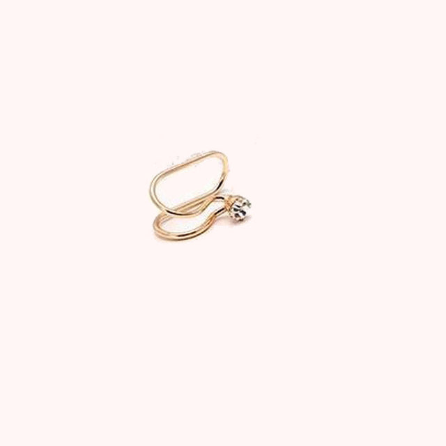 Fashion 1Pc Silvery/Golden Ear Cuff Earrings Women Charming Hot Non Piercing Cartilage Ear Clip