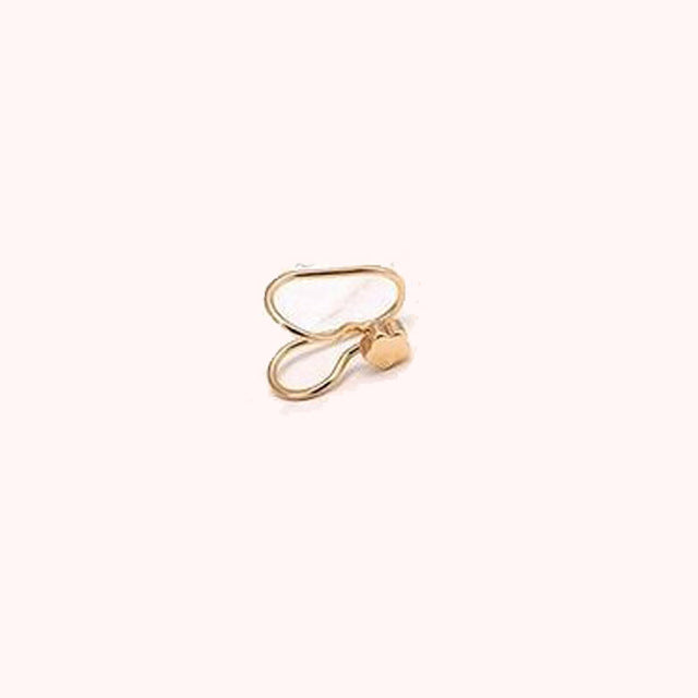 Fashion 1Pc Silvery/Golden Ear Cuff Earrings Women Charming Hot Non Piercing Cartilage Ear Clip