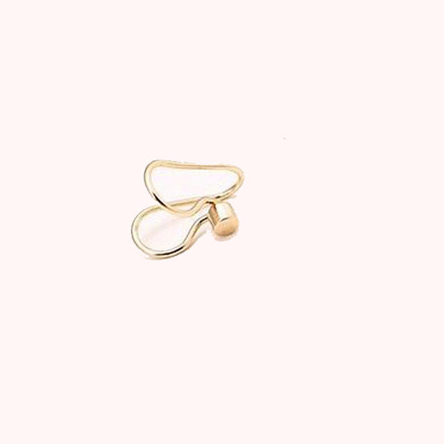 Fashion 1Pc Silvery/Golden Ear Cuff Earrings Women Charming Hot Non Piercing Cartilage Ear Clip