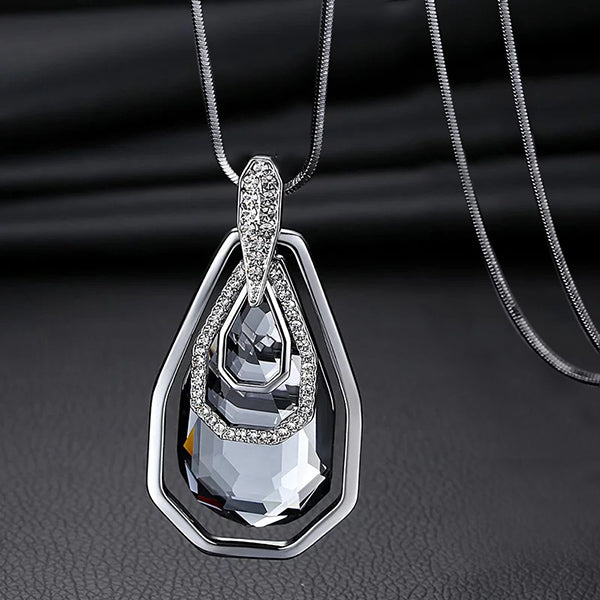 Long Necklaces & Pendants for Women Collier Femme Geometric Statement Colar Maxi Fashion Crystal Jewelry Bijoux 2018