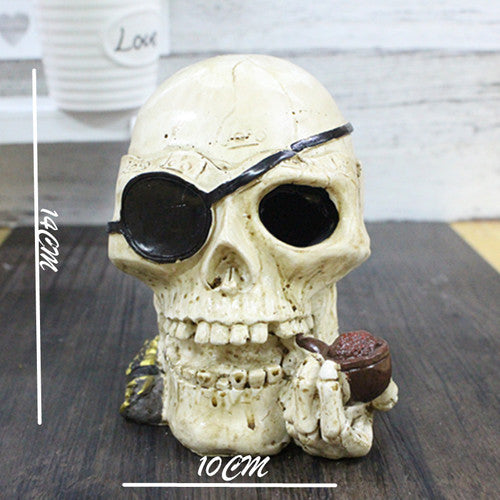 Retro Car Ashtrays Creative luck Skull Cigarettes Ash Trays Ashtray Home Car Decoration Home Furnishing decoration